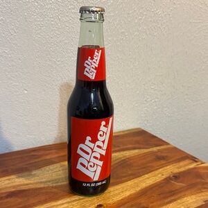 VTG Dr Pepper Desert Storm 1991 Commemorative 12oz Glass Bottle Collectible RARE